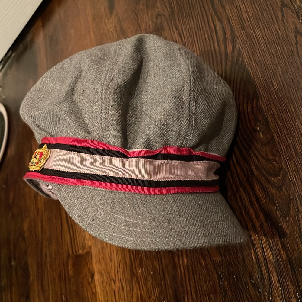 Juicy Couture Gray Hat with Pink Trim